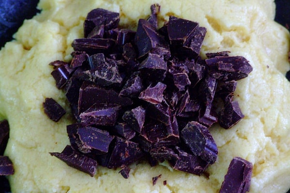 Cookies de baunilha com chocolate