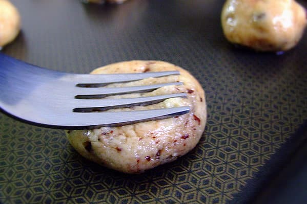 Cookies de baunilha com chocolate