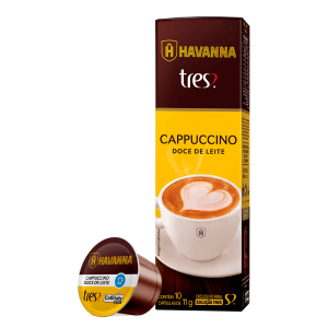 TRES: nova cápsula de cappuccino com doce de leite Havanna